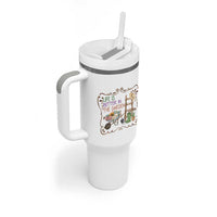 Life Is Better In The Garden Tumbler With Handle Funny Gardening Quote - Wonder Print Shop