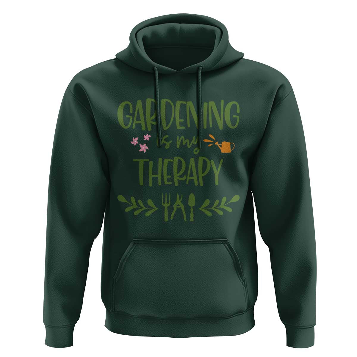 Gardening Is My Therapy Hoodie Funny Plant Lover - Wonder Print Shop
