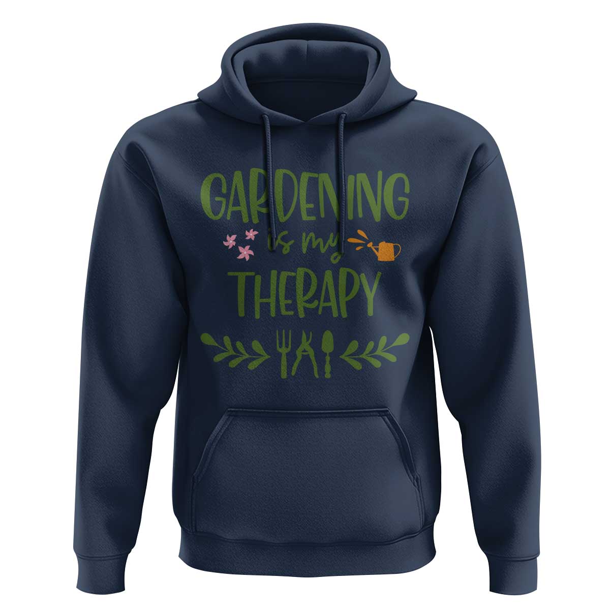 Gardening Is My Therapy Hoodie Funny Plant Lover - Wonder Print Shop