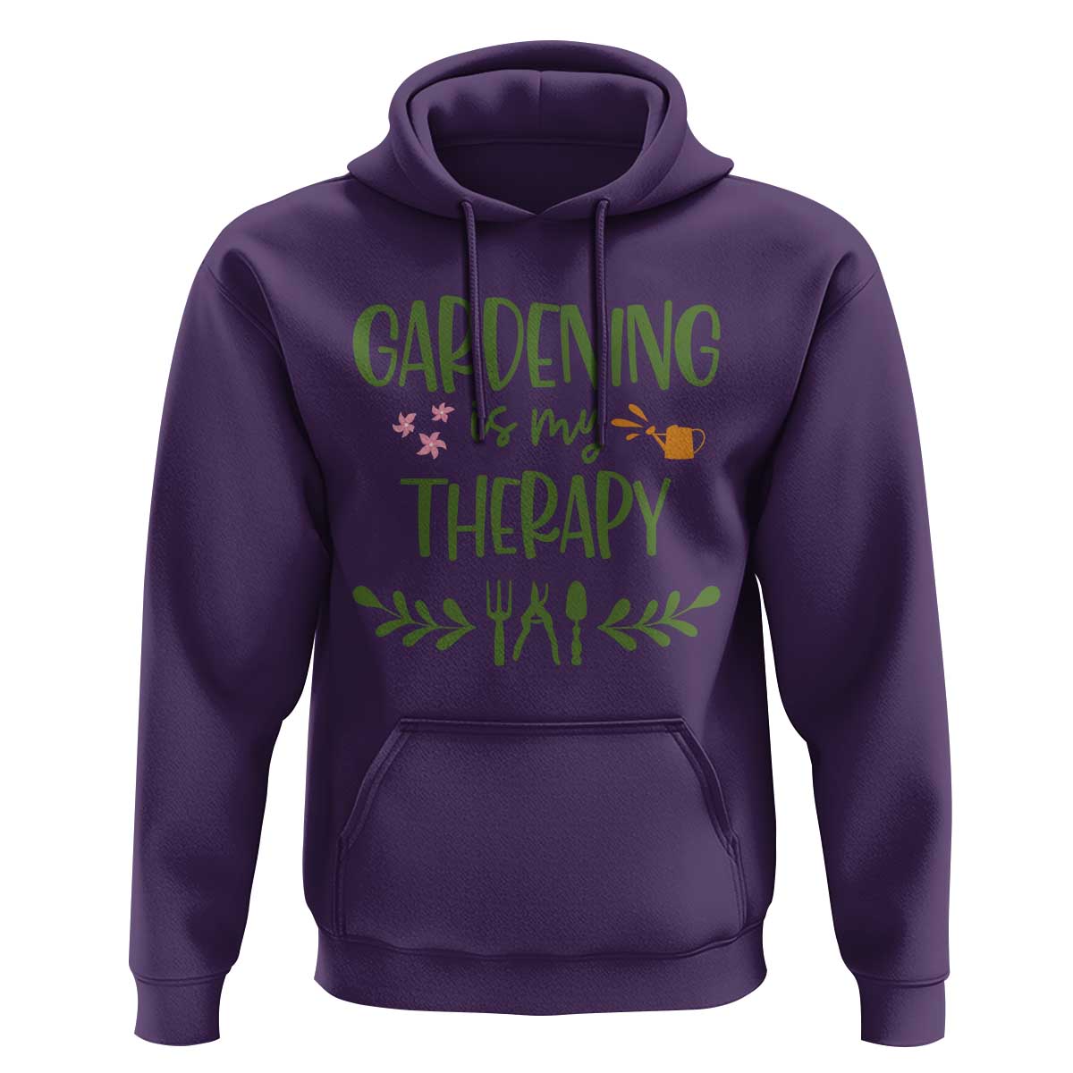Gardening Is My Therapy Hoodie Funny Plant Lover - Wonder Print Shop
