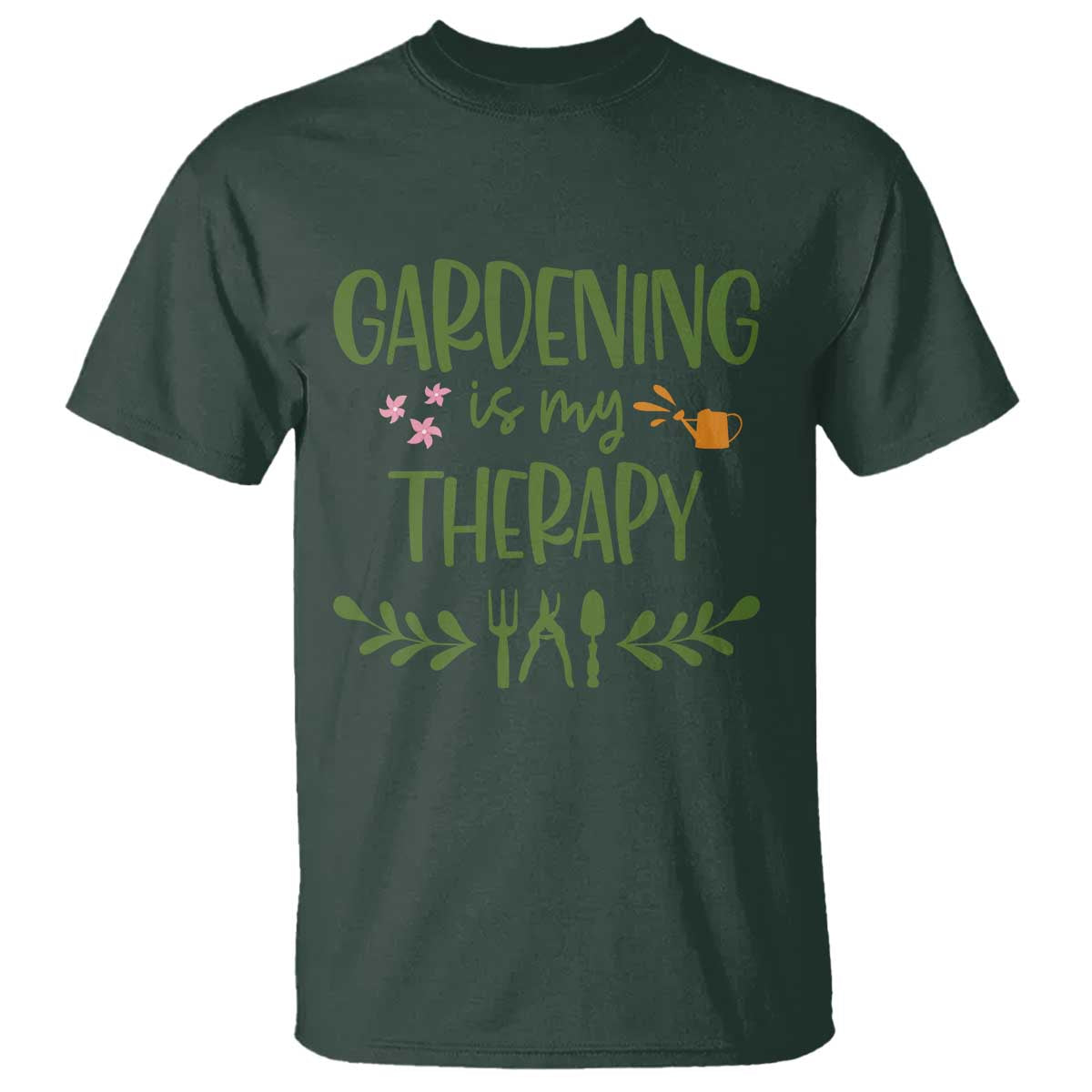 Gardening Is My Therapy T Shirt Funny Plant Lover - Wonder Print Shop