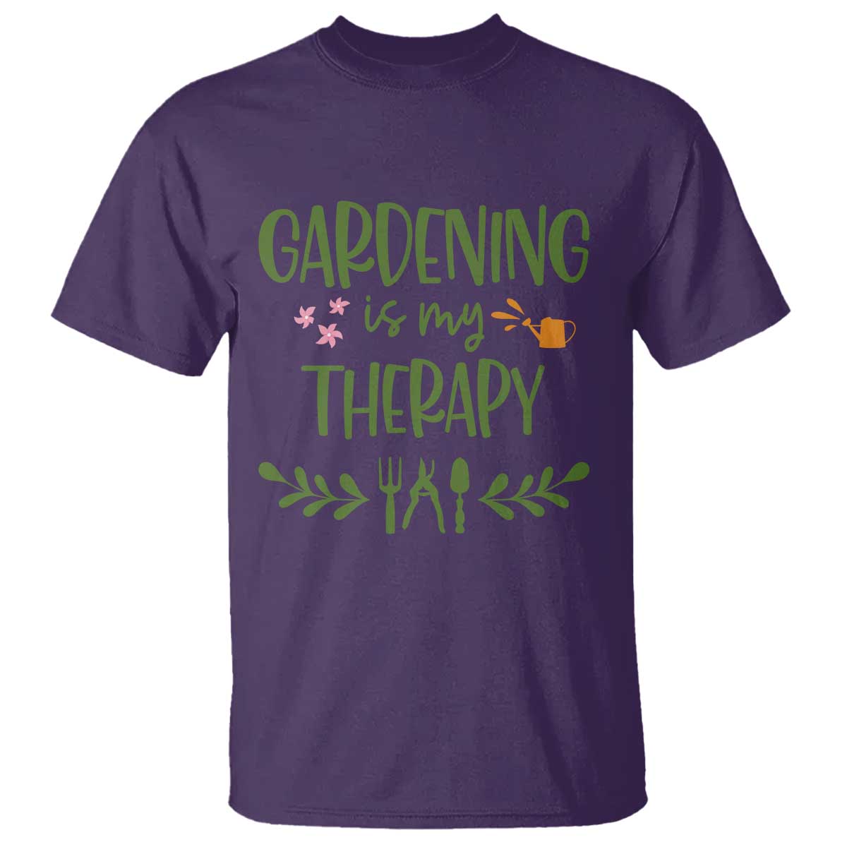 Gardening Is My Therapy T Shirt Funny Plant Lover - Wonder Print Shop