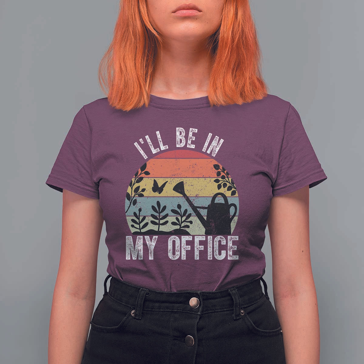 I Will Be In My Office T Shirt For Women Funny Gardening Lover Gift - Wonder Print Shop