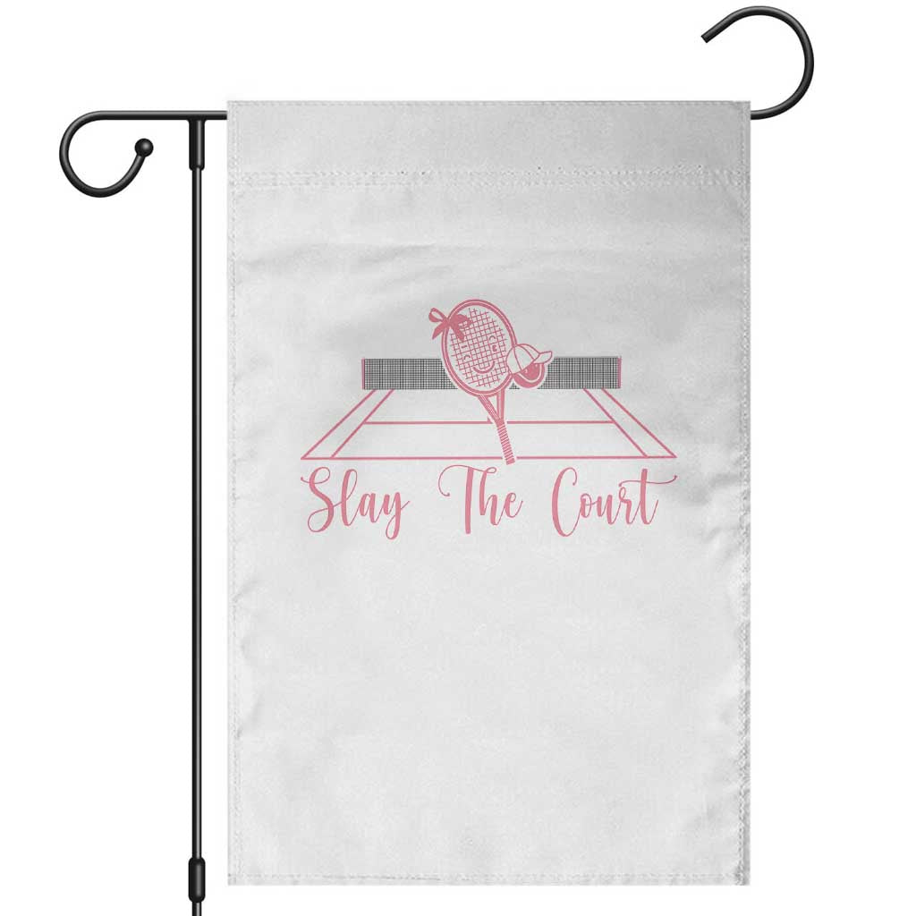 Slay The Court Tennis Girl Garden Flag Gift For Sport Lover - Wonder Print Shop