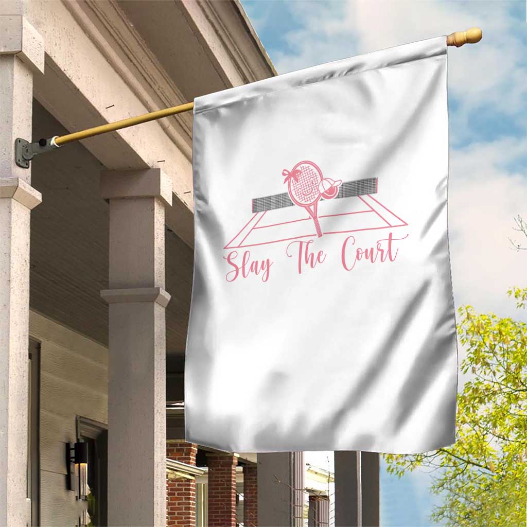 Slay The Court Tennis Girl Garden Flag Gift For Sport Lover - Wonder Print Shop