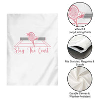 Slay The Court Tennis Girl Garden Flag Gift For Sport Lover - Wonder Print Shop
