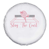 Slay The Court Tennis Girl Spare Tire Cover Gift For Sport Lover - Wonder Print Shop