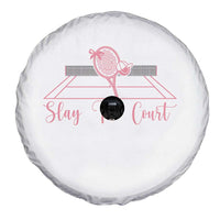Slay The Court Tennis Girl Spare Tire Cover Gift For Sport Lover - Wonder Print Shop
