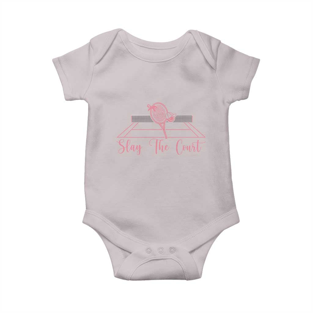Slay The Court Tennis Girl Baby Onesie Gift For Sport Lover - Wonder Print Shop