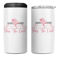 Slay The Court Tennis Girl 4 in 1 Can Cooler Tumbler Gift For Sport Lover - Wonder Print Shop