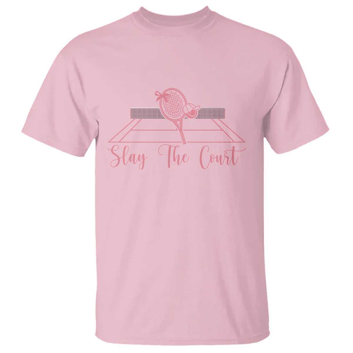 Slay The Court Tennis Girl T Shirt Gift For Sport Lover - Wonder Print Shop