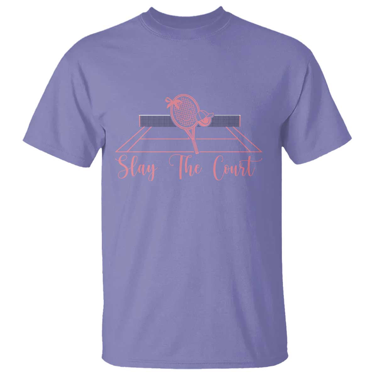 Slay The Court Tennis Girl T Shirt Gift For Sport Lover - Wonder Print Shop