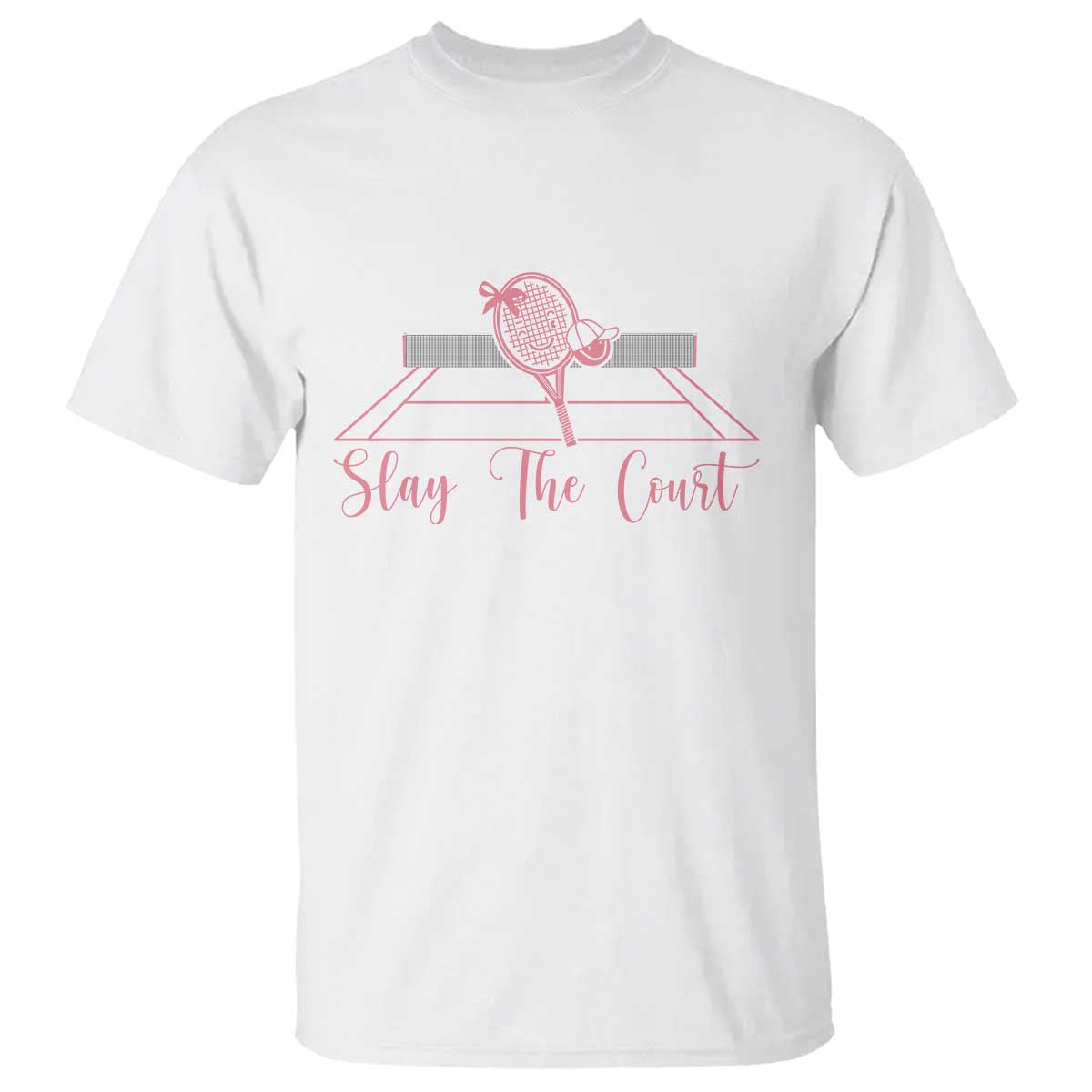 Slay The Court Tennis Girl T Shirt Gift For Sport Lover - Wonder Print Shop