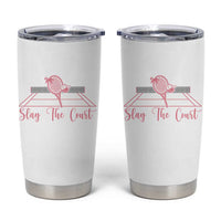 Slay The Court Tennis Girl Tumbler Cup Gift For Sport Lover - Wonder Print Shop