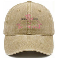 Slay The Court Tennis Girl Washed Cotton Baseball Cap Gift For Sport Lover