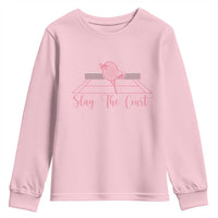 Slay The Court Tennis Girl Youth Sweatshirt Gift For Sport Lover - Wonder Print Shop