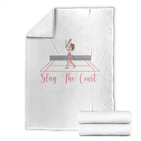 Slay The Court Queen Throw Blanket Funny Tennis Player Gift For Women - Wonder Print Shop