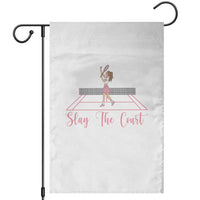 Slay The Court Queen Garden Flag Funny Tennis Player Gift For Women - Wonder Print Shop