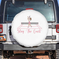 Slay The Court Queen Spare Tire Cover Funny Tennis Player Gift For Women - Wonder Print Shop