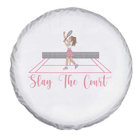 Slay The Court Queen Spare Tire Cover Funny Tennis Player Gift For Women - Wonder Print Shop