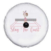 Slay The Court Queen Spare Tire Cover Funny Tennis Player Gift For Women - Wonder Print Shop