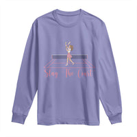 Slay The Court Queen Long Sleeve Shirt Funny Tennis Player Gift For Women - Wonder Print Shop