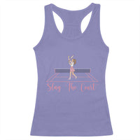 Slay The Court Queen Racerback Tank Top Funny Tennis Player Gift For Women - Wonder Print Shop