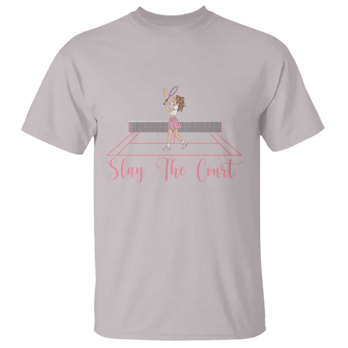 Slay The Court Queen T Shirt Funny Tennis Player Gift For Women - Wonder Print Shop