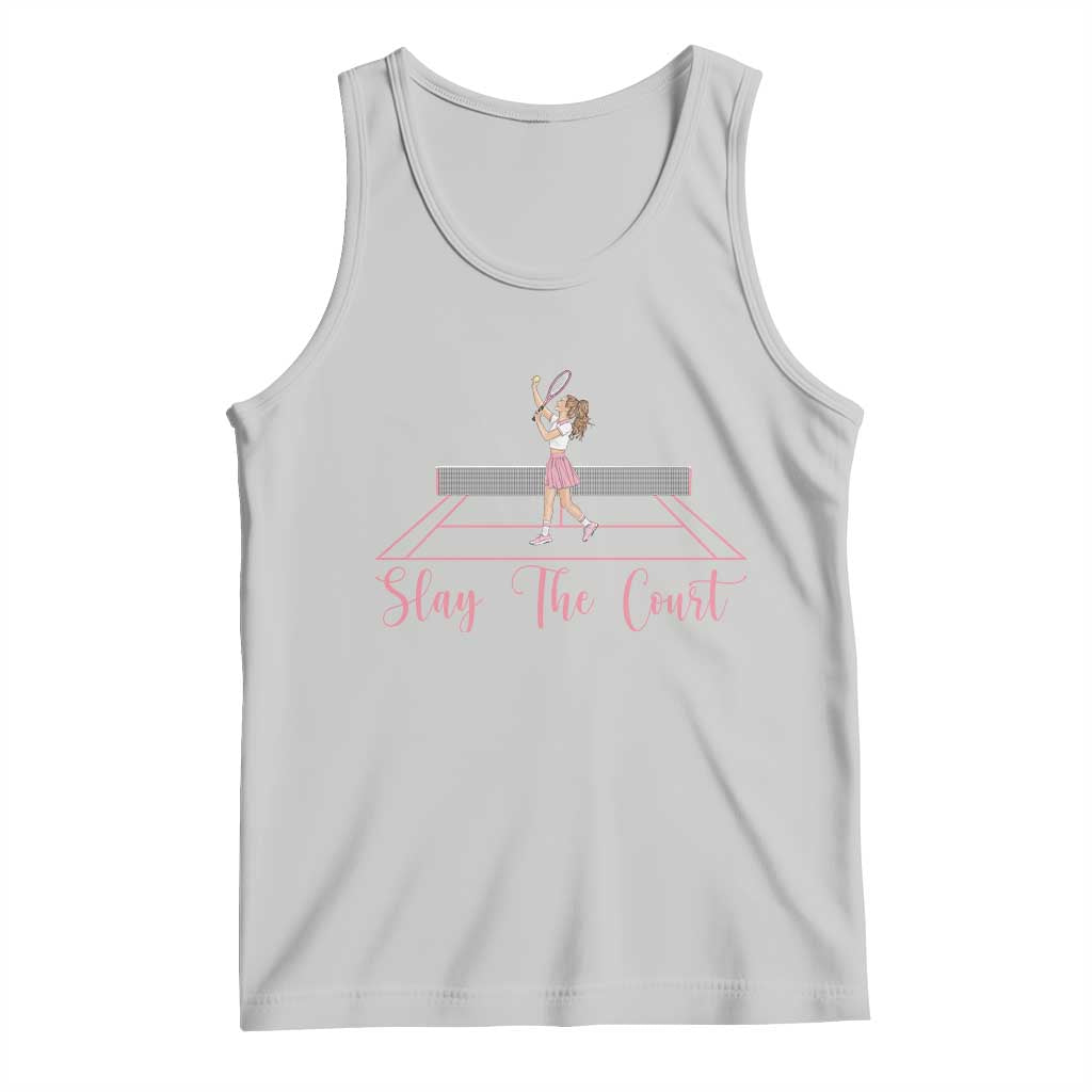 Slay The Court Queen Tank Top Funny Tennis Player Gift For Women - Wonder Print Shop