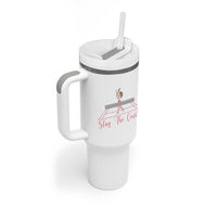 Slay The Court Queen Tumbler With Handle Funny Tennis Player Gift For Women - Wonder Print Shop