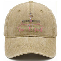 Slay The Court Queen Washed Cotton Baseball Cap Funny Tennis Player Gift For Women