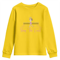 Slay The Court Queen Youth Sweatshirt Funny Tennis Player Gift For Women - Wonder Print Shop