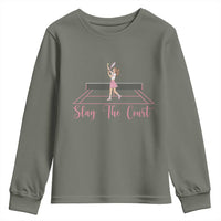 Slay The Court Queen Youth Sweatshirt Funny Tennis Player Gift For Women - Wonder Print Shop
