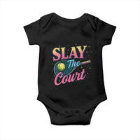 Slay The Court Queen Baby Onesie Witty Tennis Player Gift For Girls - Wonder Print Shop