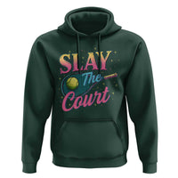 Slay The Court Queen Hoodie Witty Tennis Player Gift For Girls - Wonder Print Shop