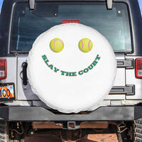 Slay The Court Tennis Girl Spare Tire Cover Funny Tennis Player Gift - Wonder Print Shop
