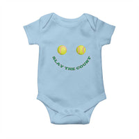 Slay The Court Tennis Girl Baby Onesie Funny Tennis Player Gift - Wonder Print Shop