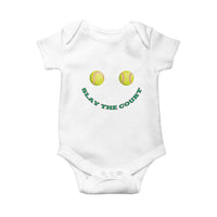 Slay The Court Tennis Girl Baby Onesie Funny Tennis Player Gift - Wonder Print Shop
