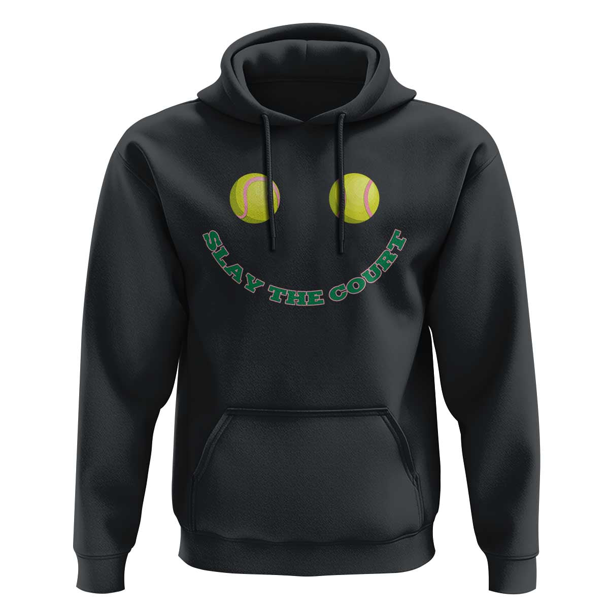Slay The Court Tennis Girl Hoodie Funny Tennis Player Gift - Wonder Print Shop