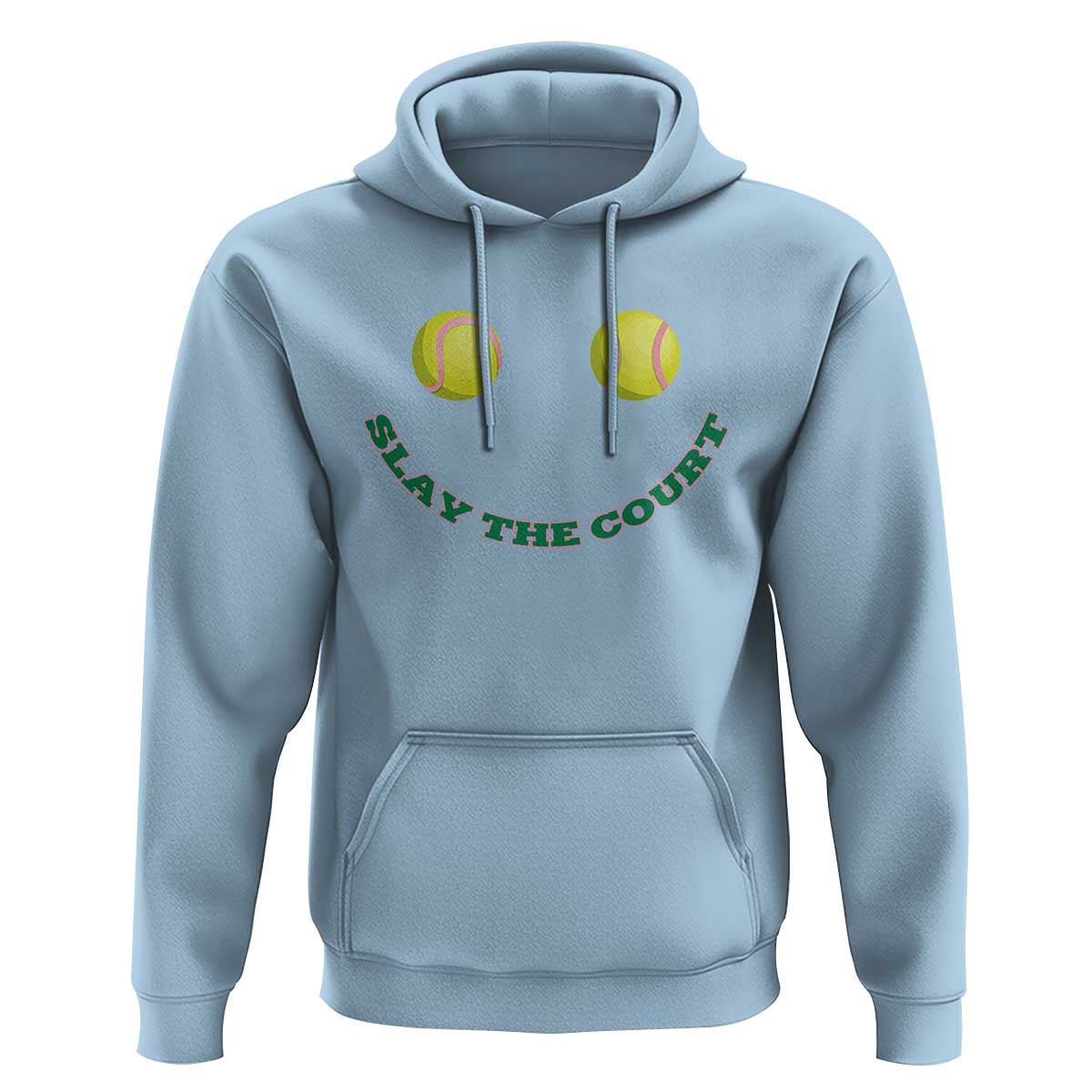 Slay The Court Tennis Girl Hoodie Funny Tennis Player Gift - Wonder Print Shop