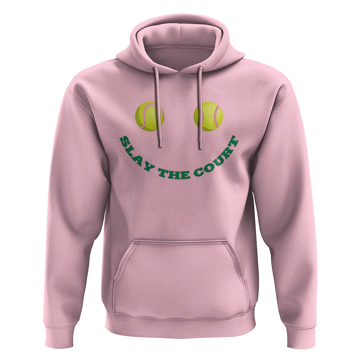 Slay The Court Tennis Girl Hoodie Funny Tennis Player Gift - Wonder Print Shop