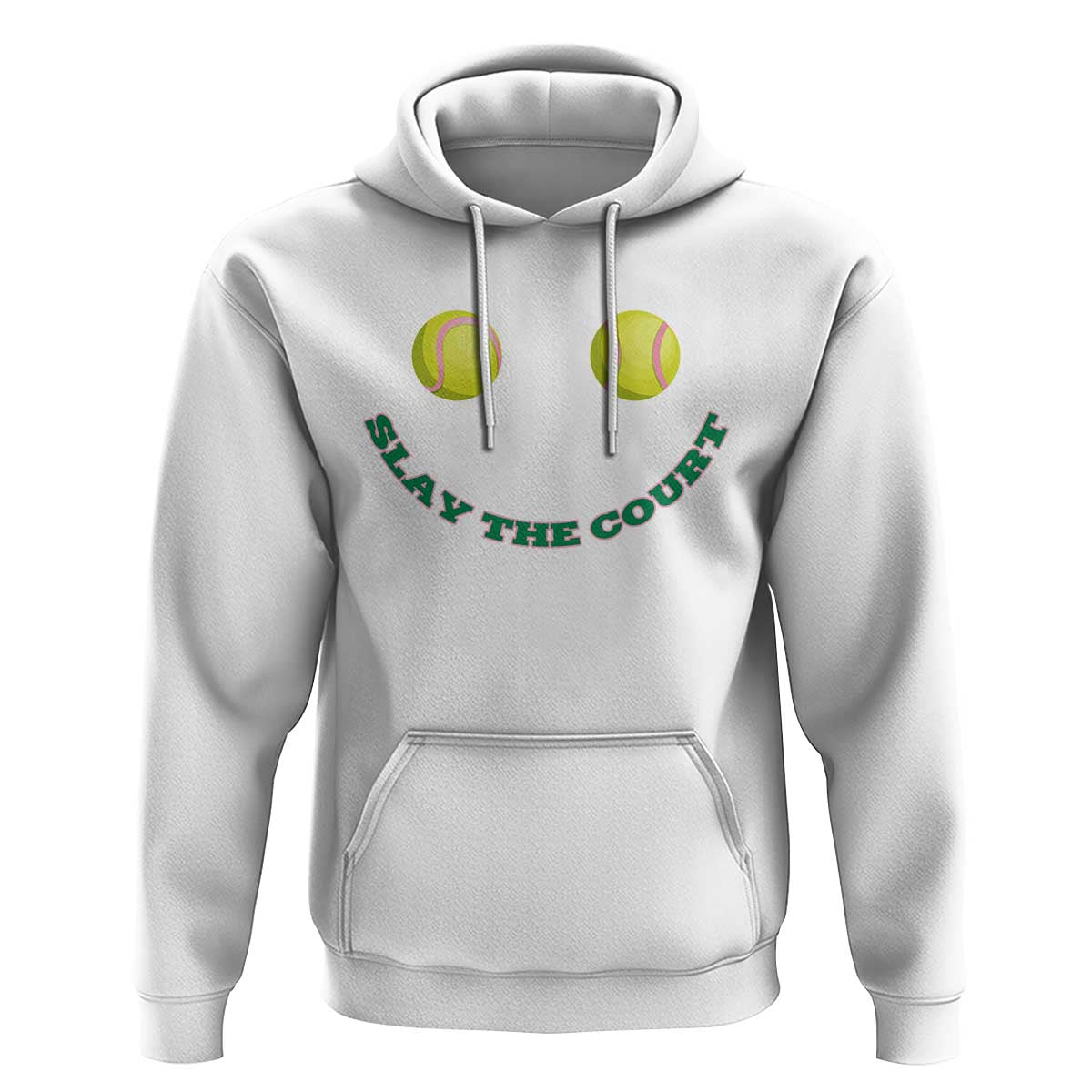 Slay The Court Tennis Girl Hoodie Funny Tennis Player Gift - Wonder Print Shop