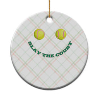 Slay The Court Tennis Girl Ceramic Ornament Funny Tennis Player Gift - Wonder Print Shop