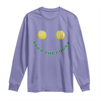 Slay The Court Tennis Girl Long Sleeve Shirt Funny Tennis Player Gift - Wonder Print Shop
