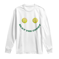 Slay The Court Tennis Girl Long Sleeve Shirt Funny Tennis Player Gift - Wonder Print Shop