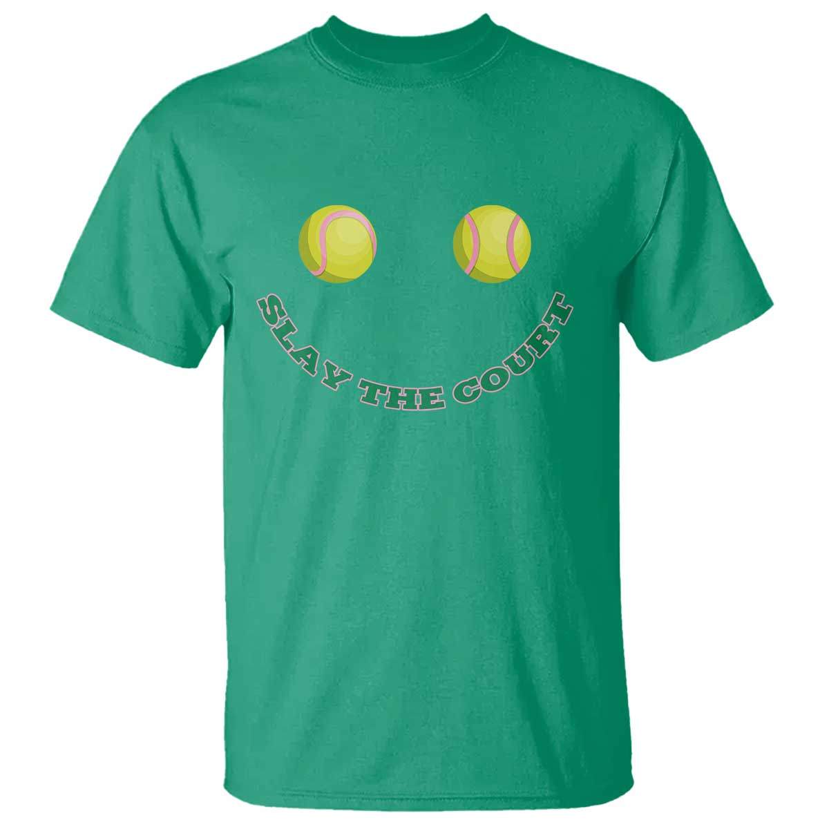 Slay The Court Tennis Girl T Shirt Funny Tennis Player Gift - Wonder Print Shop
