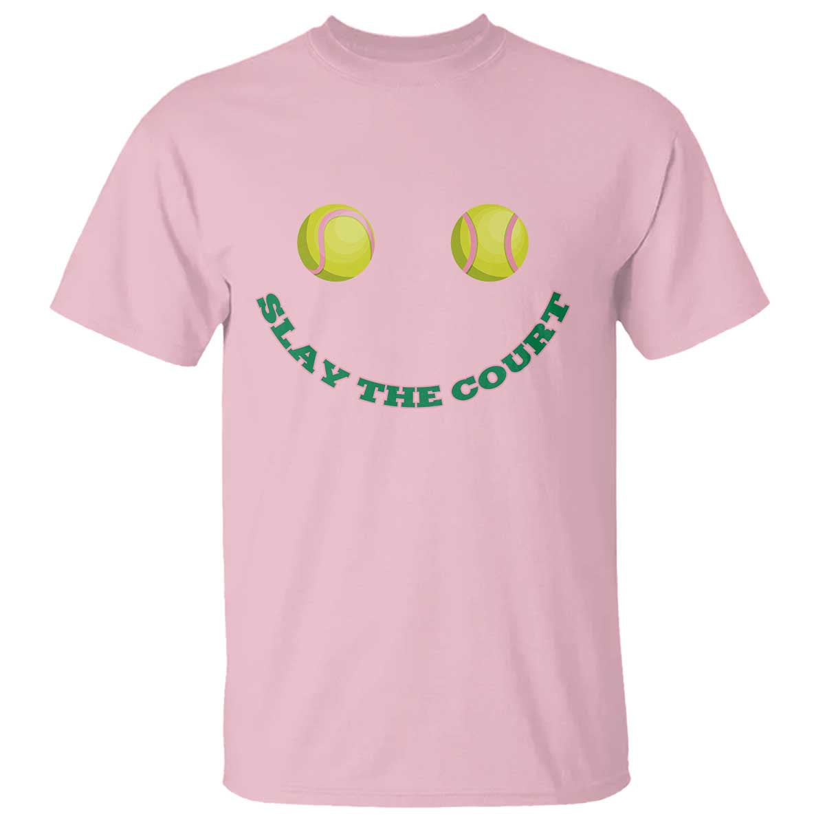 Slay The Court Tennis Girl T Shirt Funny Tennis Player Gift - Wonder Print Shop