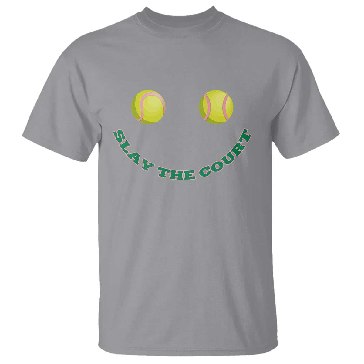 Slay The Court Tennis Girl T Shirt Funny Tennis Player Gift - Wonder Print Shop