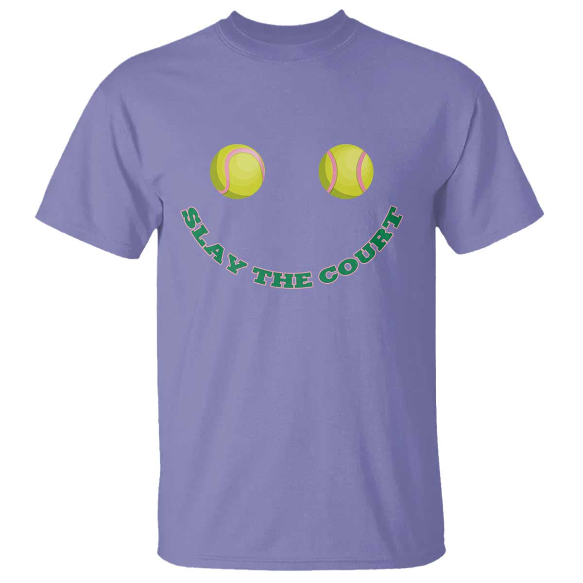 Slay The Court Tennis Girl T Shirt Funny Tennis Player Gift - Wonder Print Shop