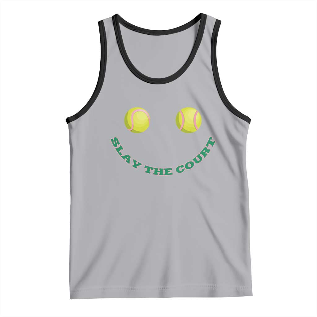 Slay The Court Tennis Girl Tank Top Funny Tennis Player Gift - Wonder Print Shop